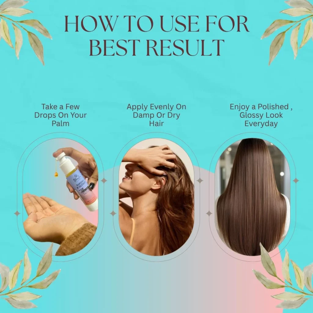 7x hair serum apply process